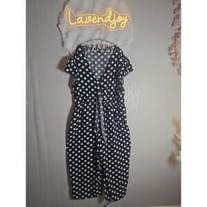 5XL Jumper Jumpsuit Womens Plus Polka Dot NWOT